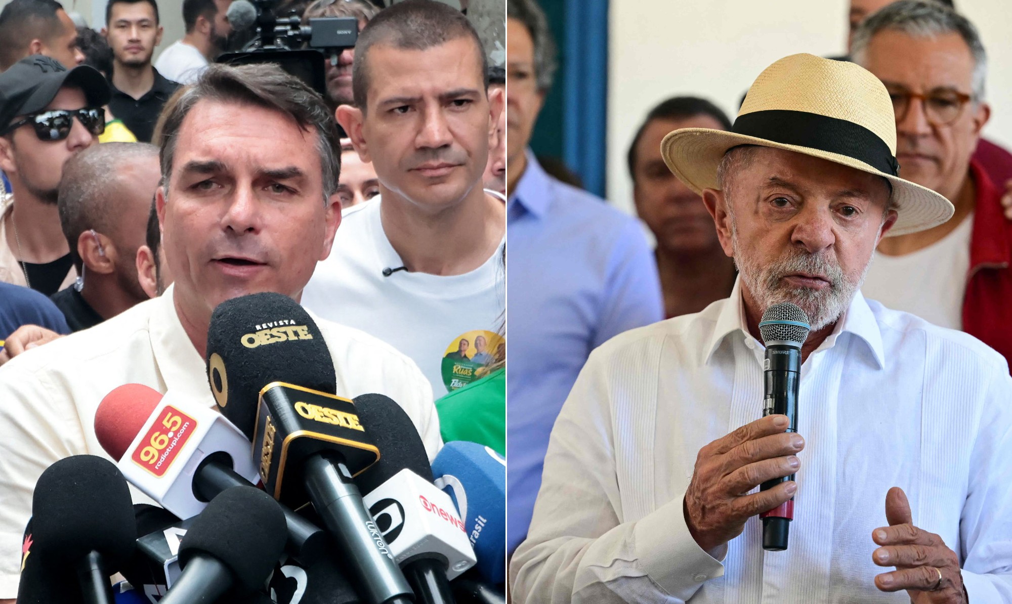 Flávio Bolsonaro fala em 'voto de revolta'; Lula aposta em 'dia glorioso'; veja como foi a manhã dos candidatos