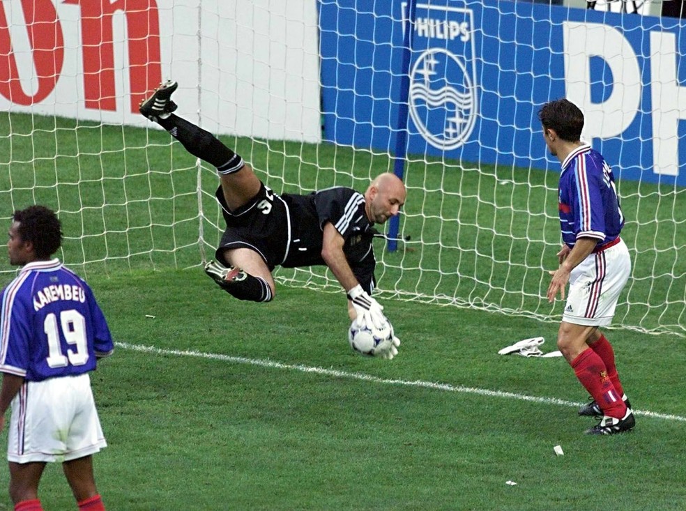 Barthez soma 10 jogos sem sofrer gols em Copas — Foto: AFP PHOTO PASCAL GEORGE