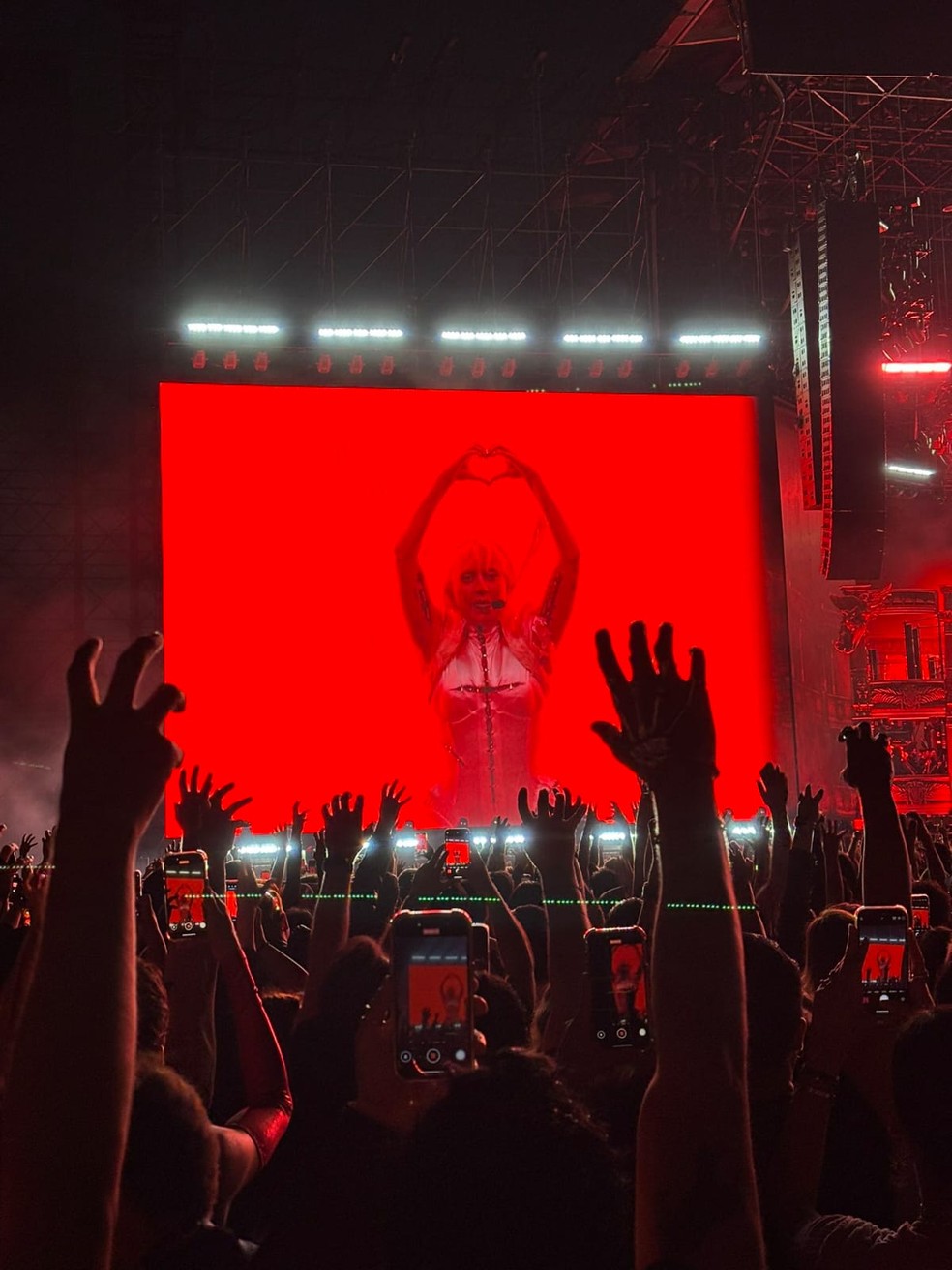 Show de Lady Gaga na Cidade do México — Foto: Reprodução