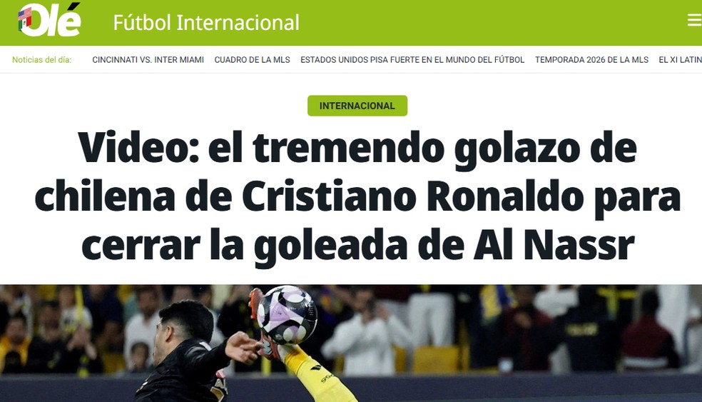 Diario Ole was one of the other people to echo the move - Image: Reproduction