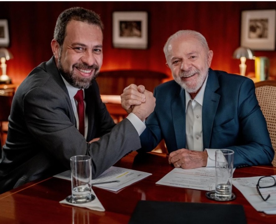 Guilherme Boulos e Lula