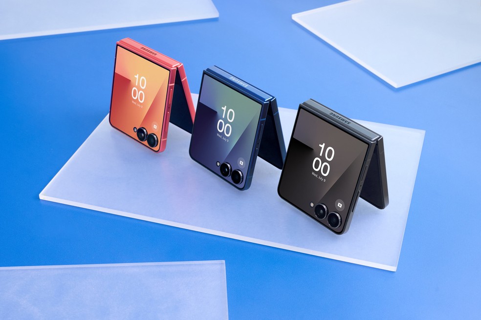 Samsung lança o Galaxy Z Flip 7, com lançamento previsto para dia 24 de julho no Brasil — Foto: Divulgação