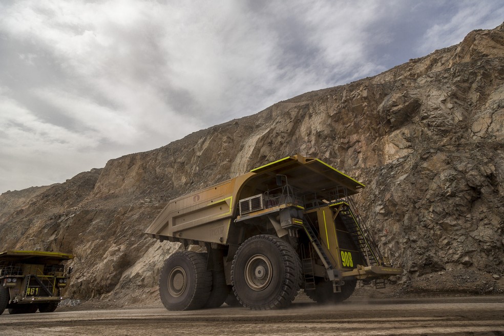 Pedreira de mineração — Foto: Cristobal Olivares / Bloomberg