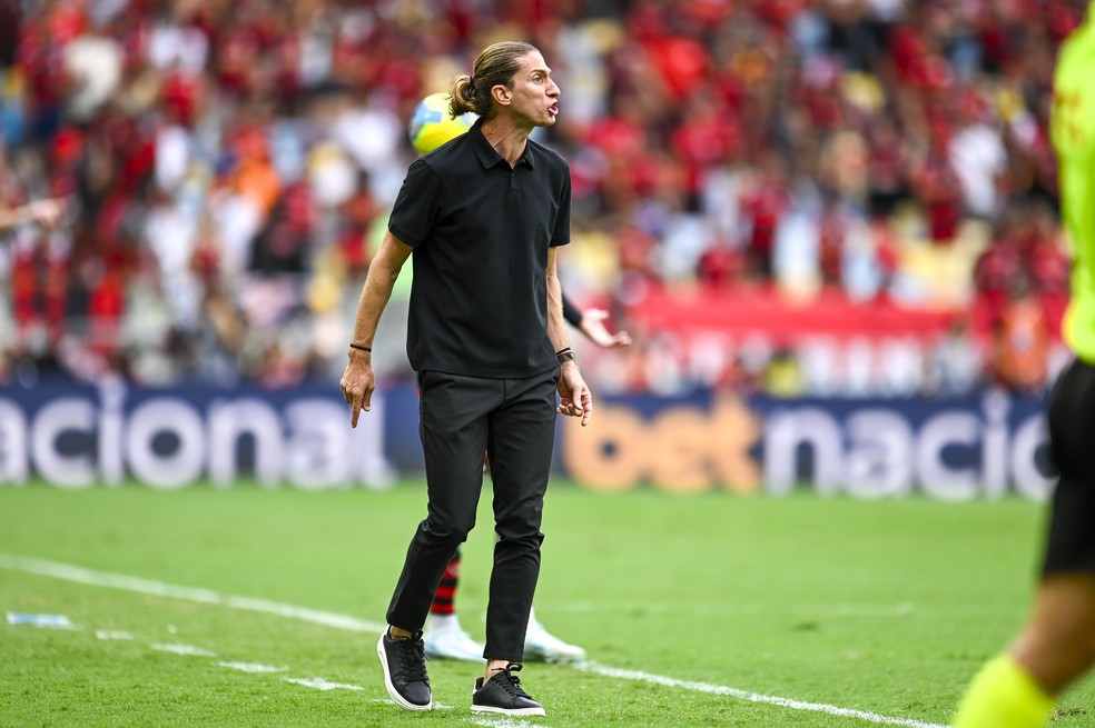 Filipe Luís, técnico do Flamengo — Foto: Marcelo Cortes/Flamengo