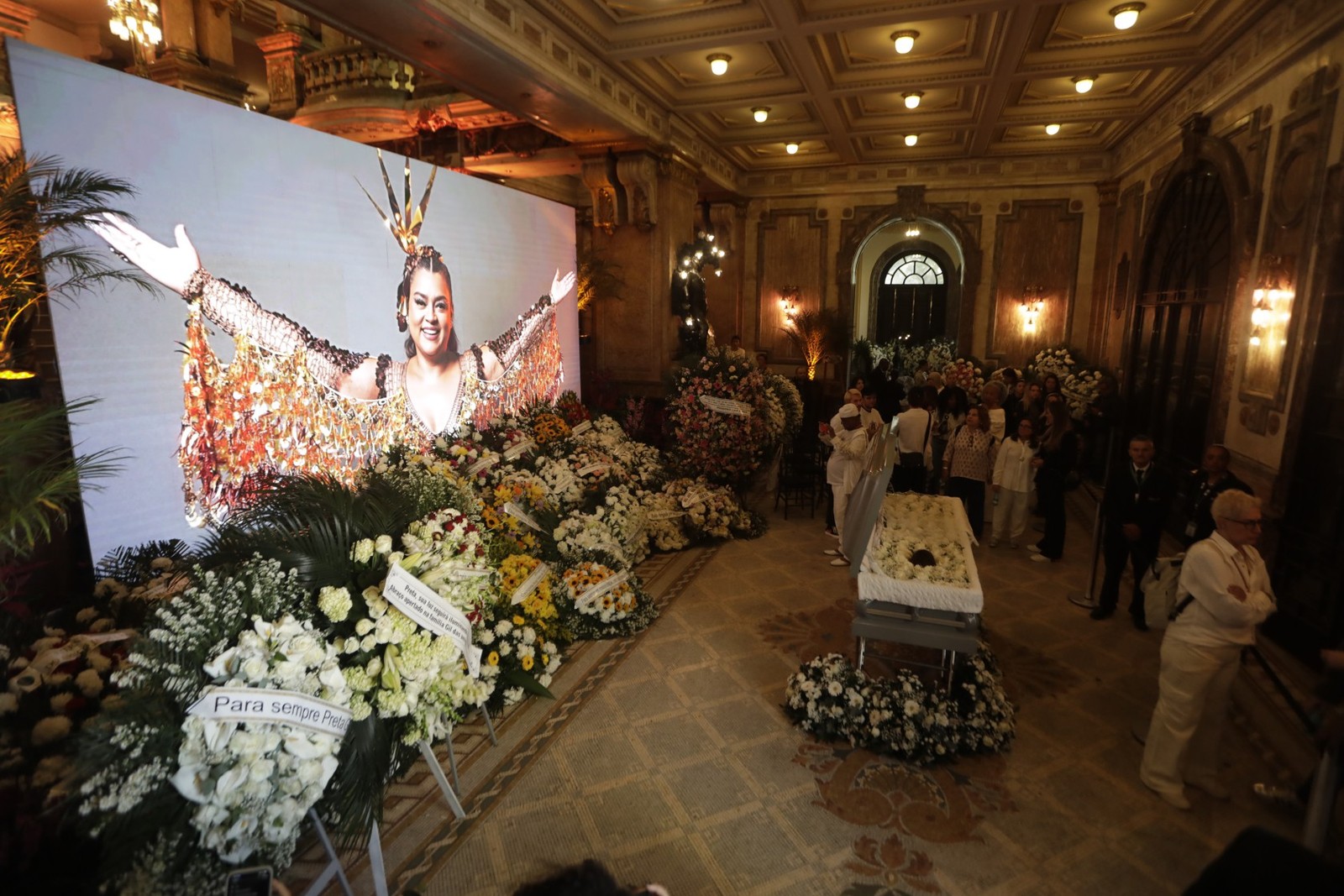 Velório Da Cantora Preta Gil no Theatro Municipal - Foto: Gabriel de Paiva /agência Globo