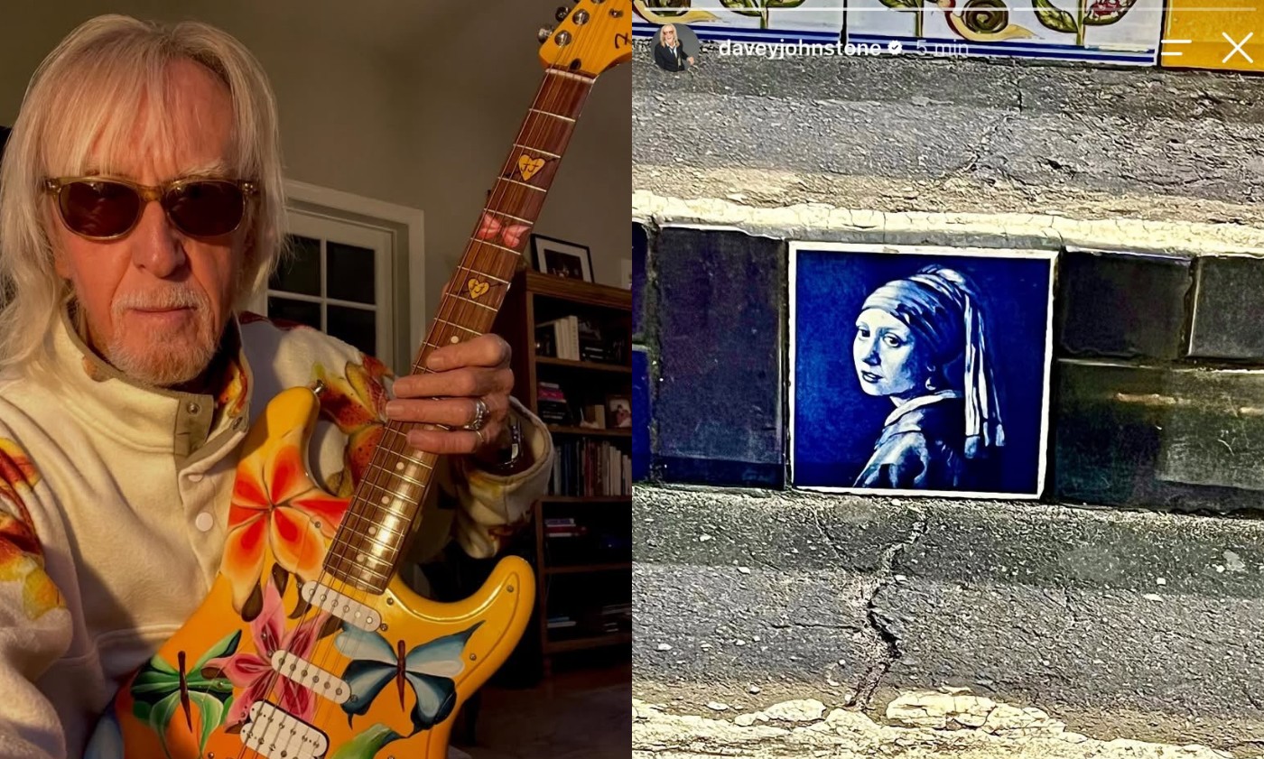 Davey Johnstone, guitarrista de Elton John, visita a Lapa: ‘Paz e amor’