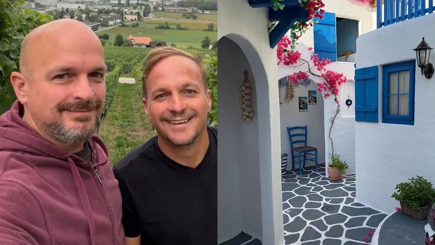 Irmãos transformam quintal de casa em ‘mini cidade’ inspirada nas ilhas gregas; veja vídeos