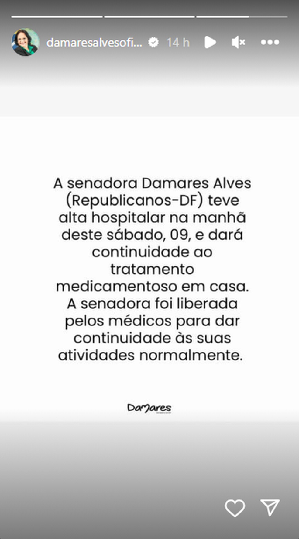 Damares Alves é internada em hospital de Brasília, Distrito Federal