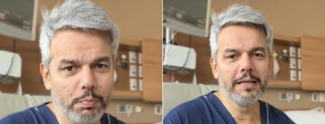 Otaviano Costa passou por uma cirurgia no peito em julho após descobrir um aneurisma na aorta — Foto: Reprodução/Instagram