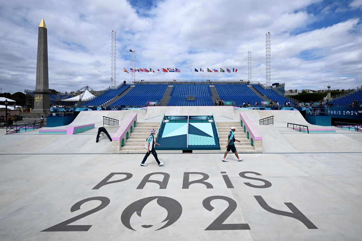 Paris2024 prova do skate street masculino é adiada para segundafeira