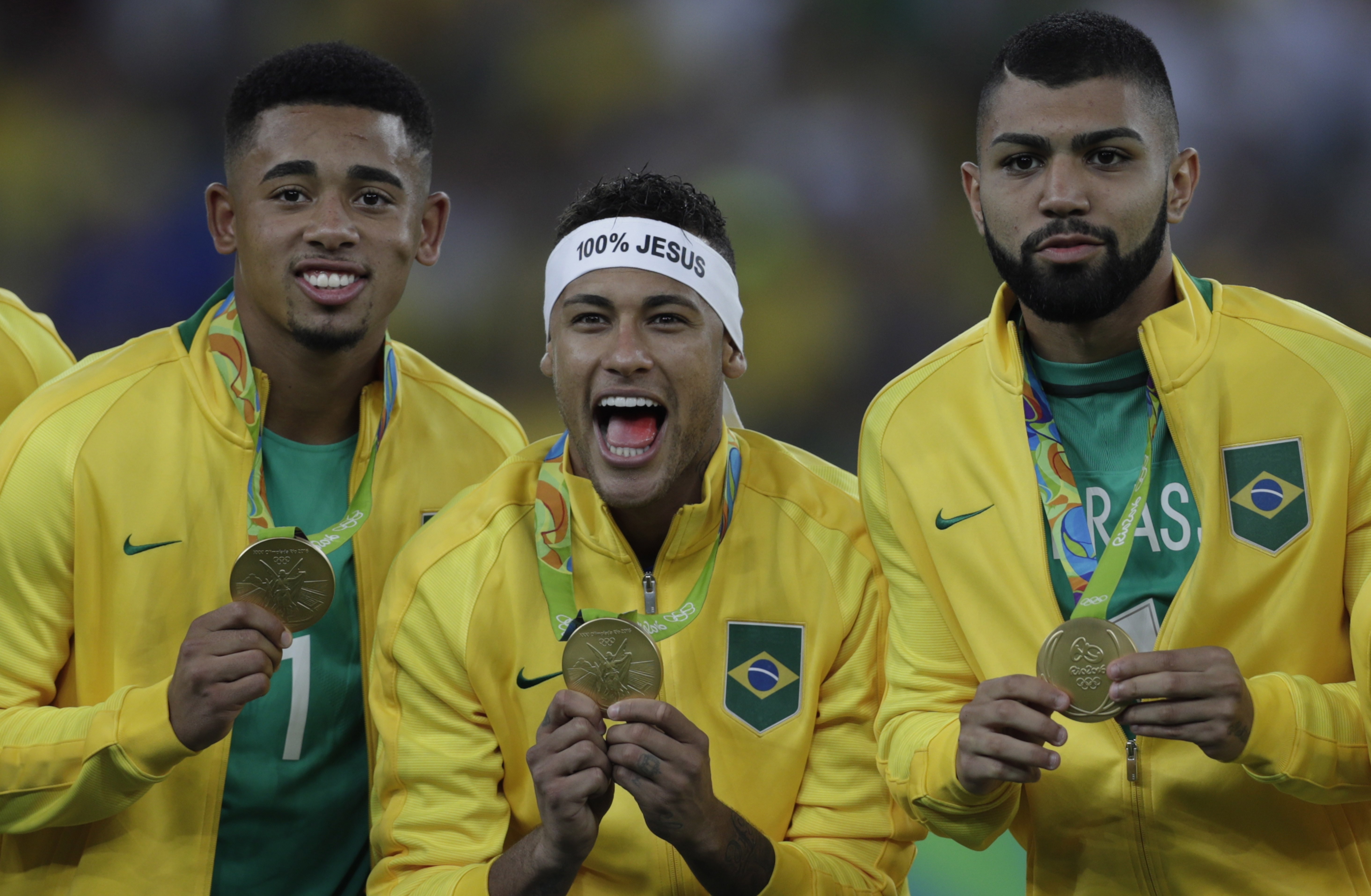 Gabriel Jesus celebra uma década do primeiro ouro olímpico do Brasil no futebol masculino: 