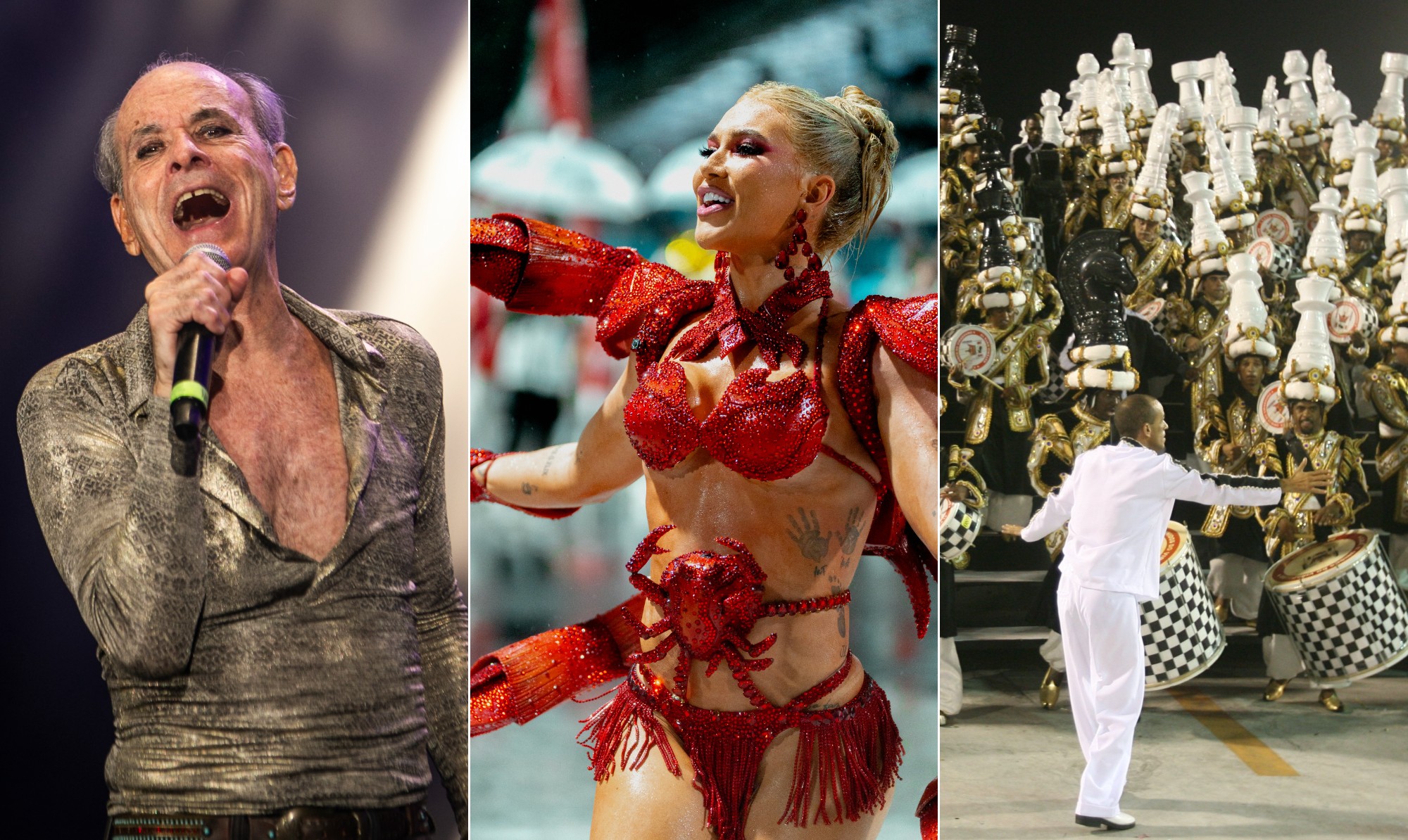 De Ney Matogrosso na Imperatriz à bateria em carro da Viradouro, o que você não pode perder nos desfiles do Grupo Especial do Rio