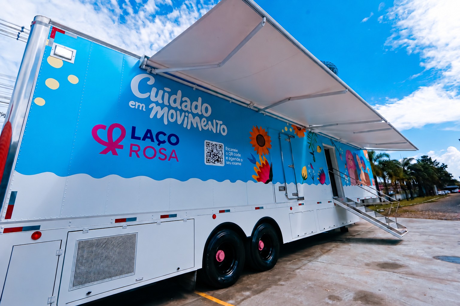 Image for Caminhão mamógrafo da Fundação Laço Rosa vai estacionar em Campo Grande nesta semana com atendimento gratuito