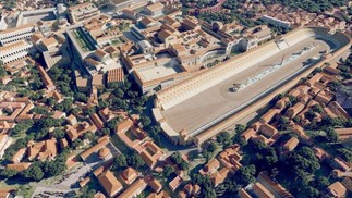 Reprodução do grande Hipódromo da Roma Antiga — Foto: Reprodução