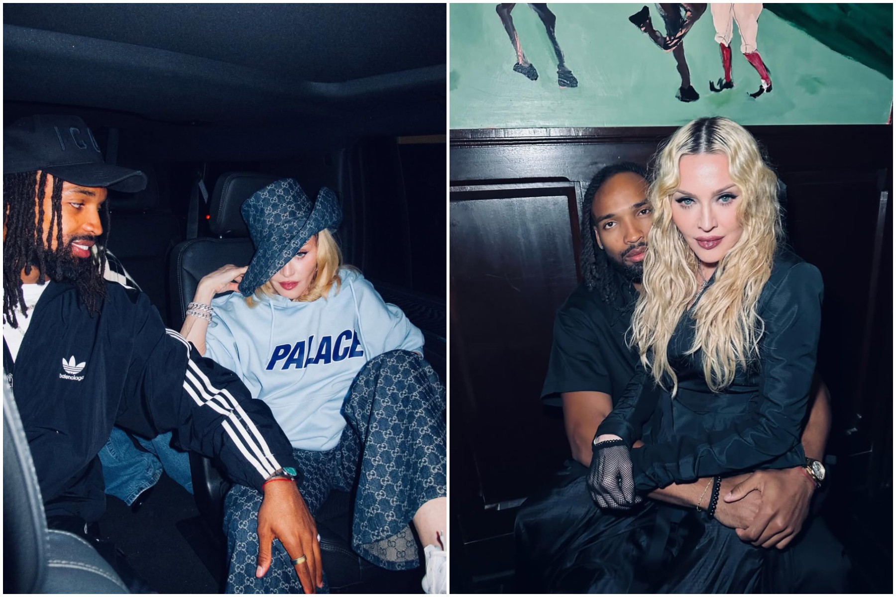 Madonna faz jantar à luz de velas com o namorado e as filhas gêmeas ...