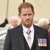 O príncipe britânico Harry, duque de Sussex, chega à Abadia de Westminster - Andy Stenning / POOL / AFP