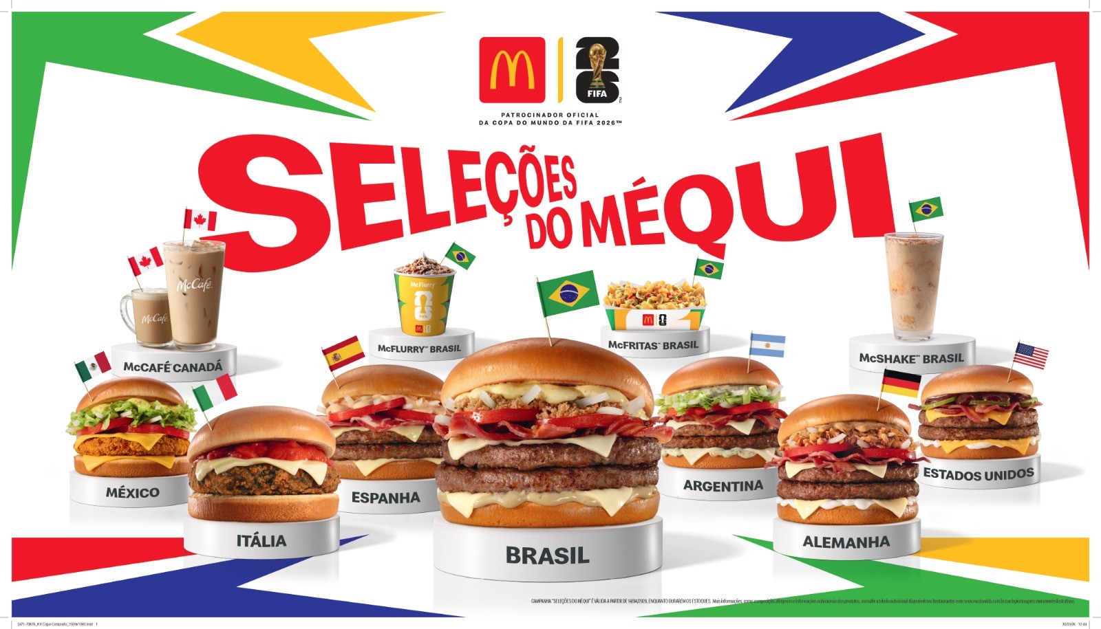McDonald’s anuncia 'Seleções do Méqui' para Copa do Mundo 2026