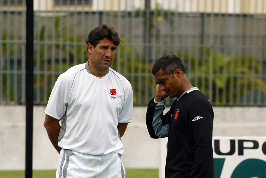 Renato Ga&uacute;cho treinou Rom&aacute;rio no Vasco