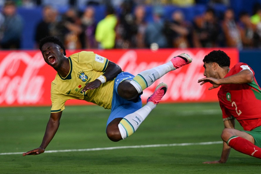 Vini Jr. no empate do Brasil com o Marrocos na estreia da Copa do Mundo