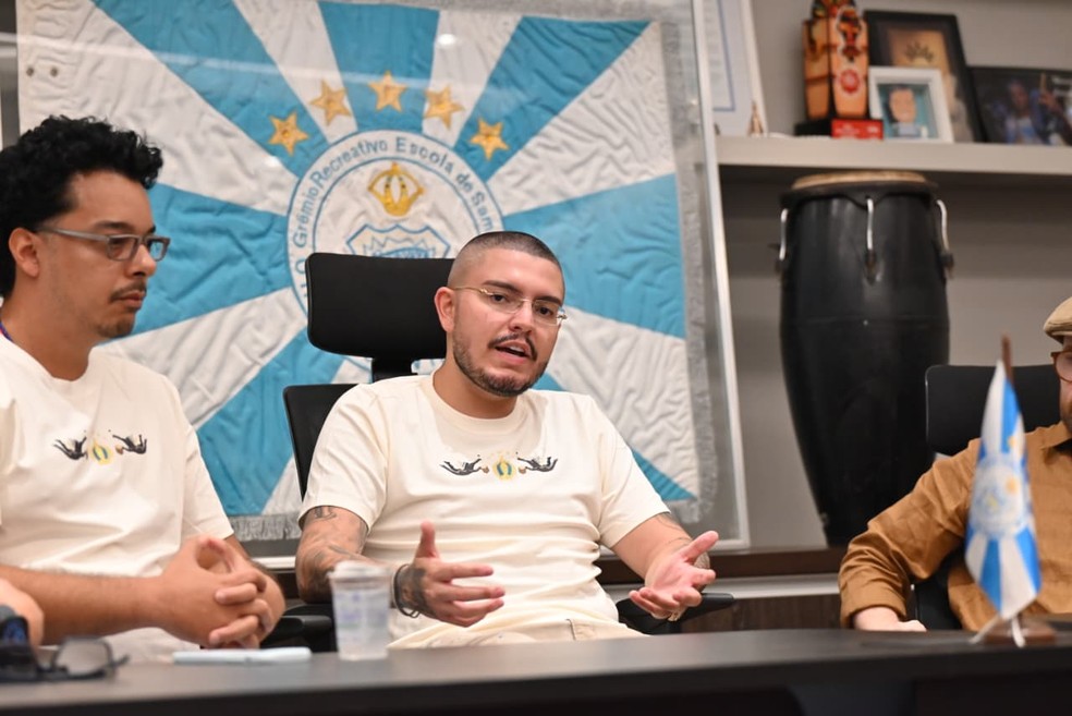 Presidente da escola, Luiz Guimarães destacou projeto grandioso para o carnaval 2026 — Foto: Divulgação/Vila Isabel