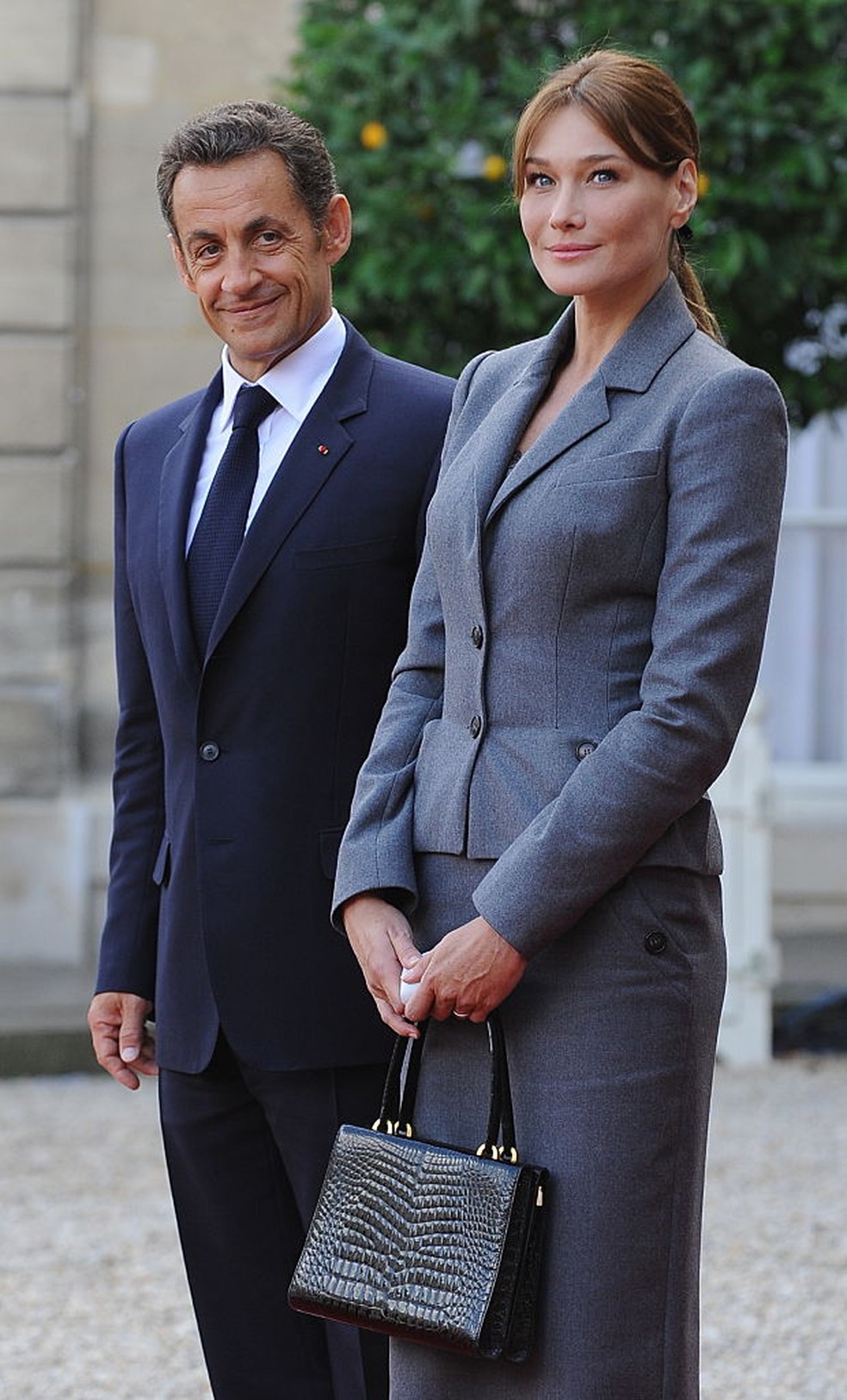Carla Bruni e Nicolas Sarkozy — Foto: Getty Images