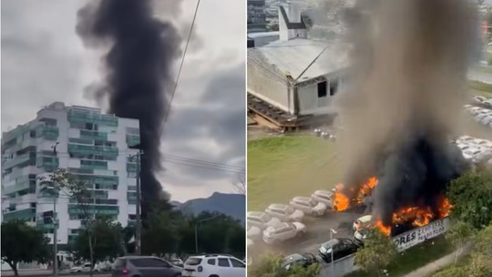 Veja vídeos impressionantes da queda de helicópteros no Recreio: moradores relatam explosões e coluna de fumaça Veja vídeos impressionantes da queda de helicópteros no Recreio: moradores relatam explosões e coluna de fumaça