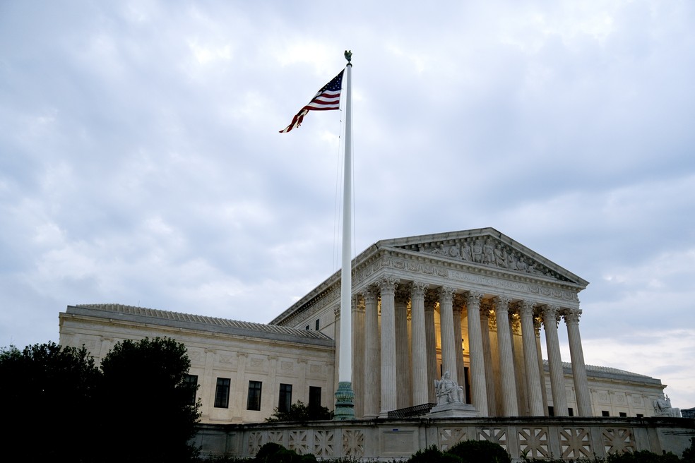 O Prédio da Suprema Corte americana em Washington — Foto: Bloomberg