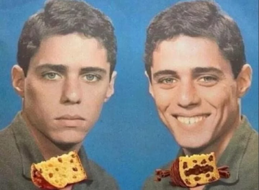 O panetone entrou no meme capa de disco Chico Buarque — Foto: Reprodução/ Internet