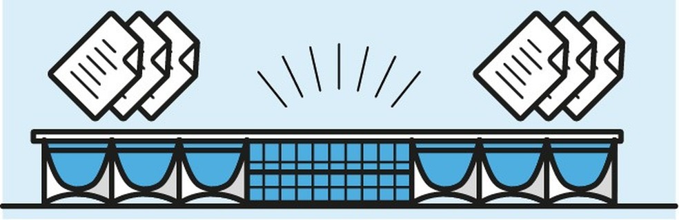 O Ministério da Justiça e Segurança Pública acompanha e estuda as medidas em tramitação no Congresso e no TSE — Foto: Arte O Globo