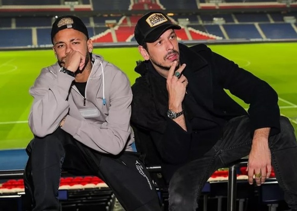 O jogador Neymar Jr. e João Vicente de Castro — Foto: Reprodução/Instagram
