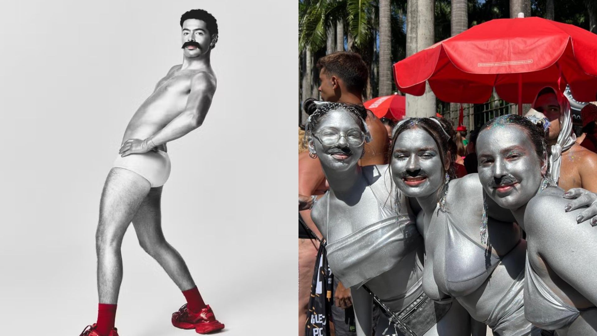Impulsionada por Pedro Sampaio, fantasia de Freddie Mercury Prateado vira hit no carnaval do Rio