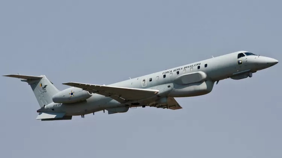 R-99, utilizado em missões de reconhecimento da FAB — Foto: Johnson Barros/FAB