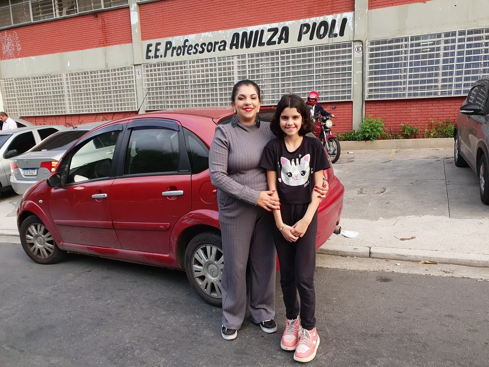 Patrícia Fernandes e a filha, Maria Luísa — Foto: Guilherme Queiroz/ O GLOBO