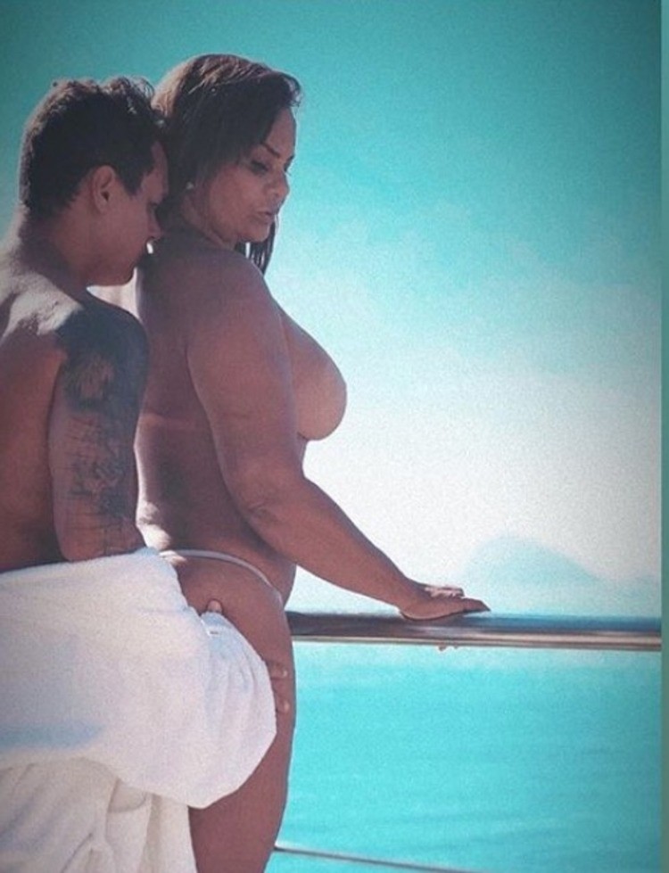 Solange Couto em ensaio junto com o ex-marido — Foto: Reprodução/Instagram