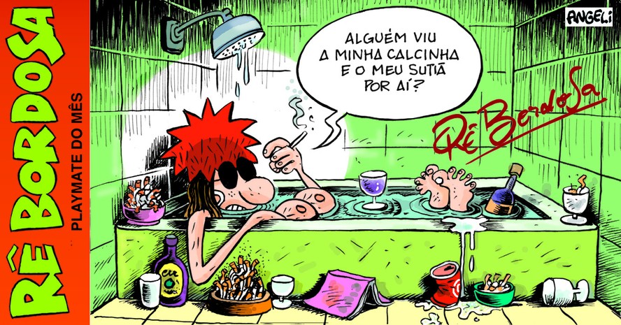 Rê Bordosa, personagem emblemático de Angeli, que criou humor com sotaque paulistano ao retratar tribos da metrópole