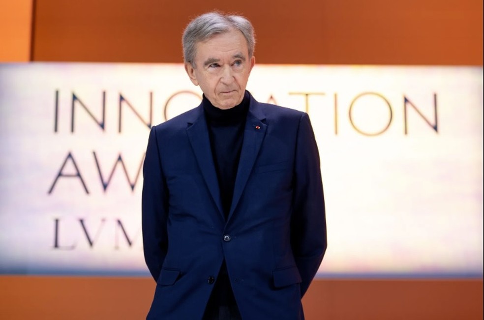 O bilionário francês Bernard Arnault — Foto: Bloomberg