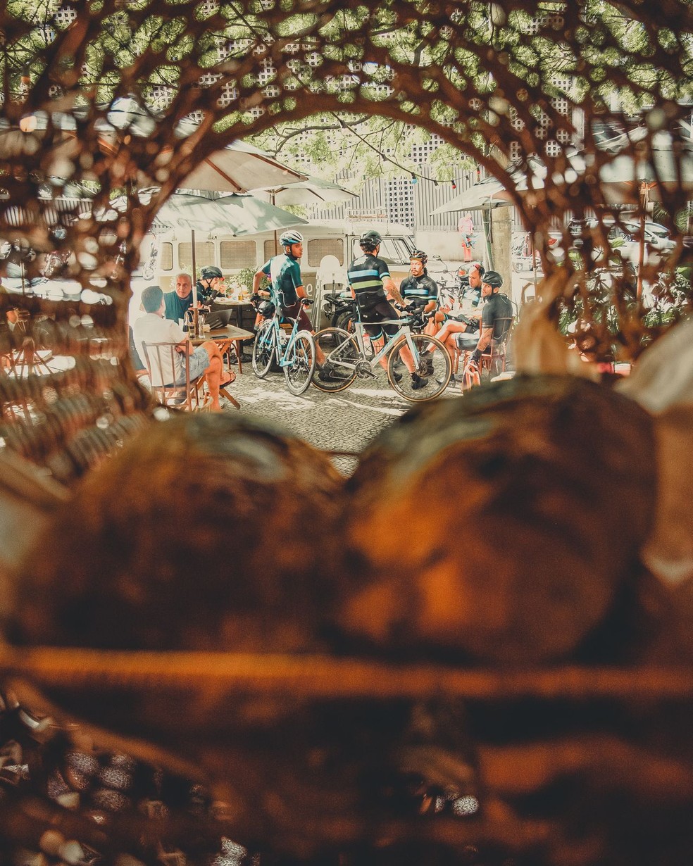 A padaria La Bicyclette, no Jardim Botânico, ponto certo para uma paradinha após um passeio no mirante — Foto: Divulgação/ La Bicyclette