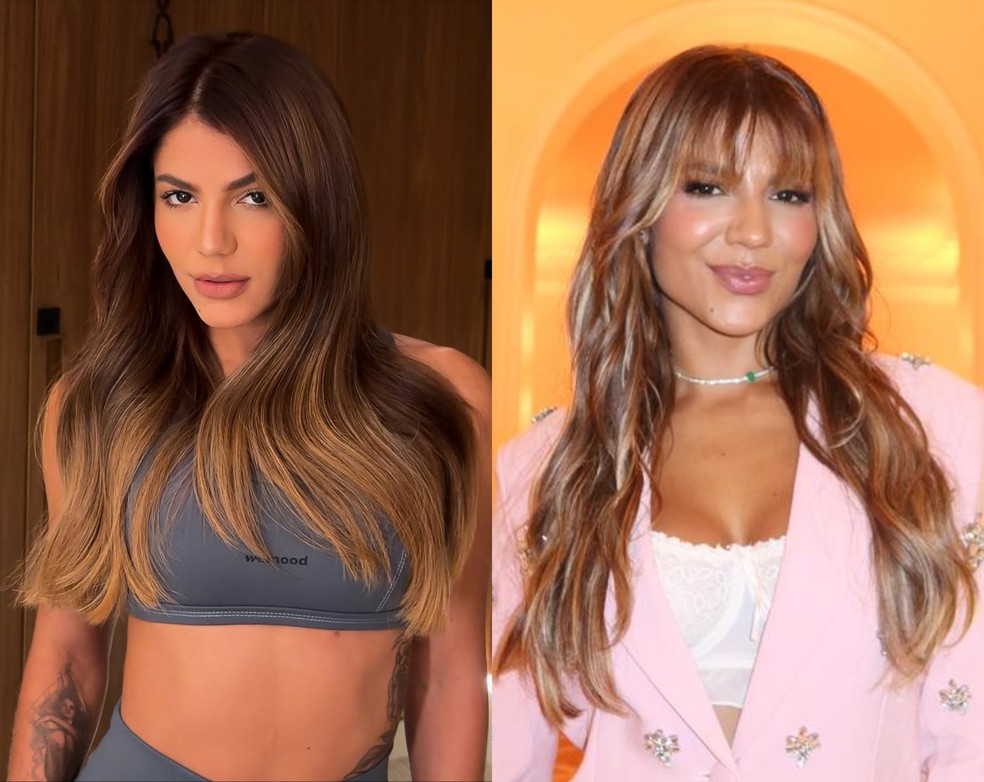 Hariany Almeida changed her look with bangs — Photo: Instagram reproduction