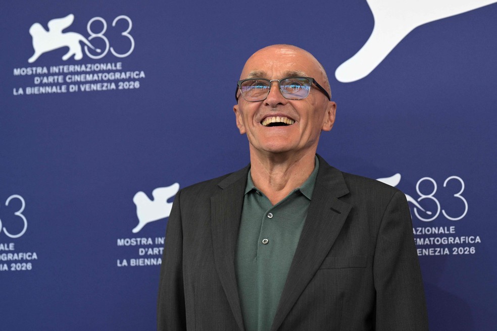 Danny Boyle apresenta "Ink" no Festival de Veneza de 2026 — Foto: Tiziana FABI / AFP