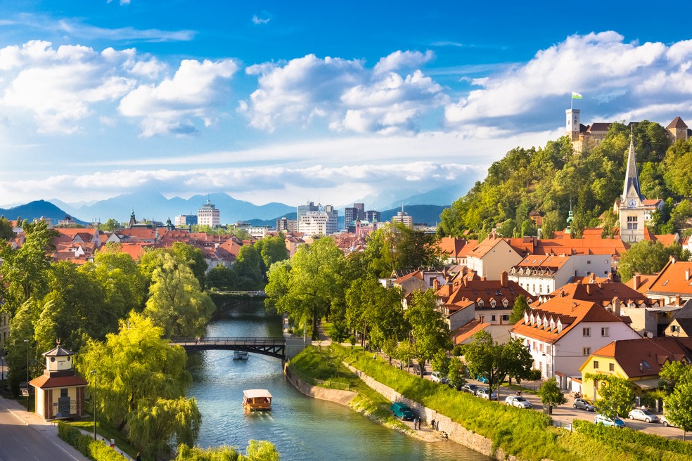 Cidade de Ljubljana, capital da Eslovênia — Foto: Divulgação/Hurb