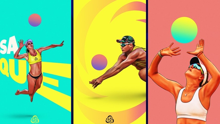 CBV lança nova identidade visual para  vôlei de praia na temporada 2023: novas cores e logotipo