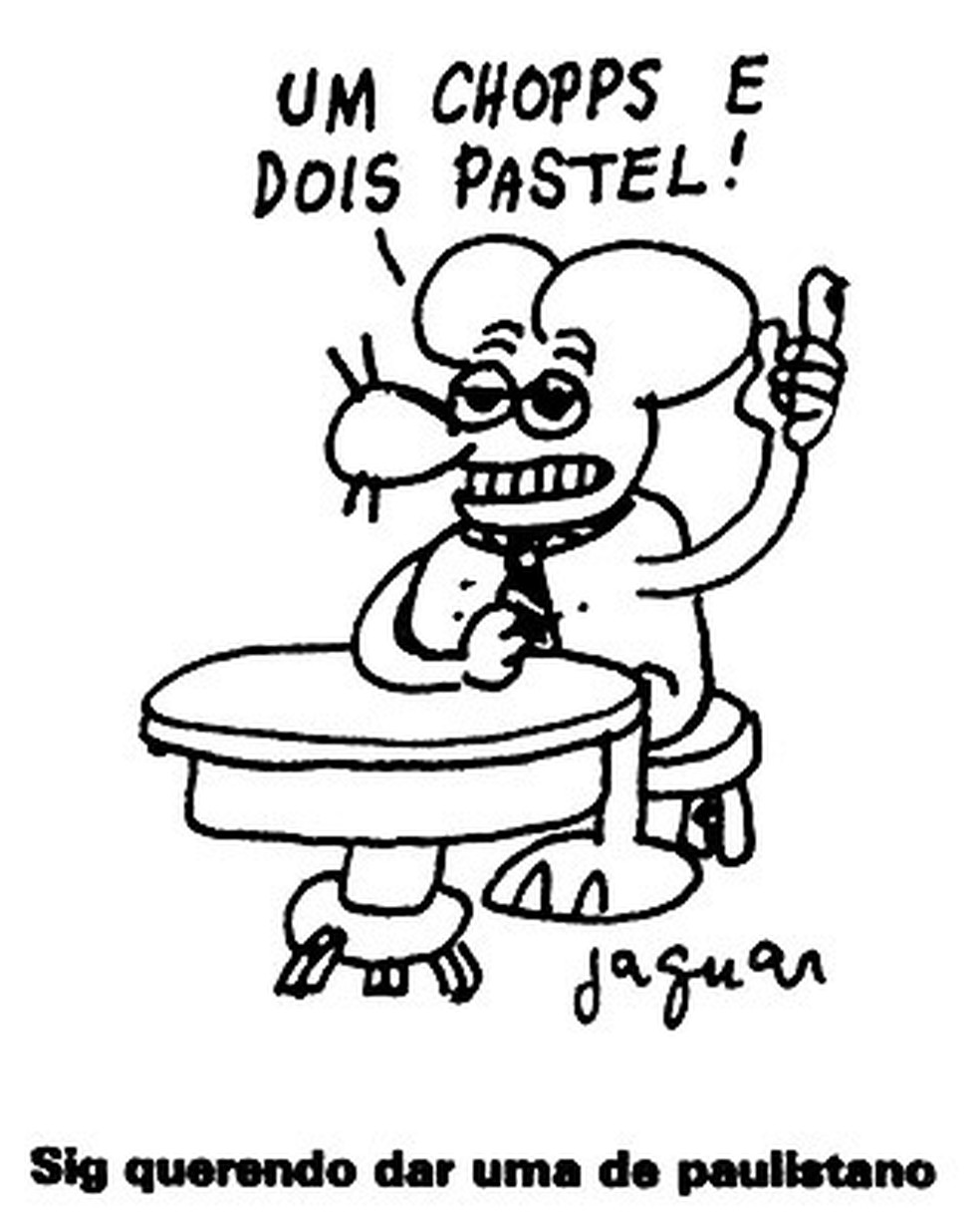 O ratinho Sig, inclusive, era um dos principais personagens criados por Jaguar para o Pasquim — Foto: Reprodução