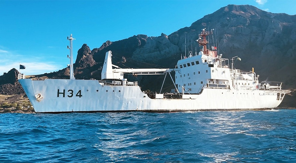 Navio Hidroceanográfico Faroleiro Almirante Graça Aranha (H34), da Marinha do Brasil — Foto: Divulgação / Marinha do Brasil