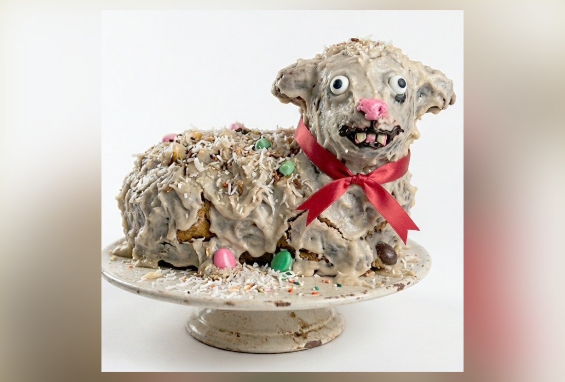 Bolo 'assustador' de Páscoa viraliza nas redes sociais em pegadinha de confeitaria dos EUA