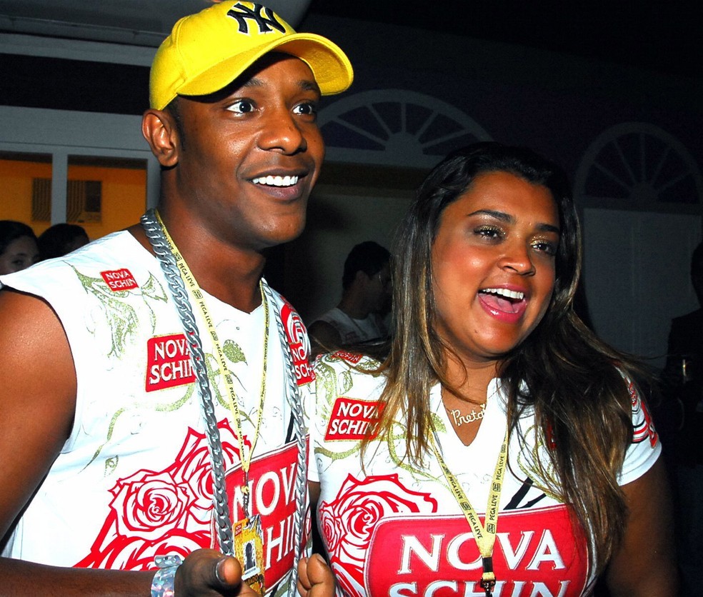 Preta Gil e Márcio Victor, no carnaval de 2008 — Foto: Cristina Granato