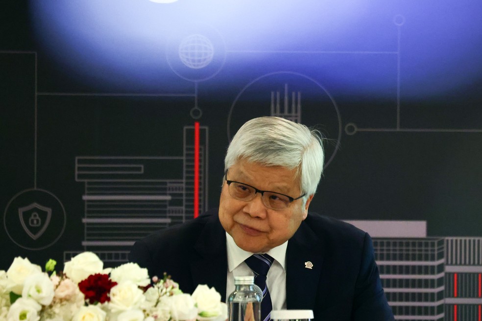 C.C.Wei, CEO da fabricante de chips TSMC — Foto: Annabelle Chih/Bloomberg