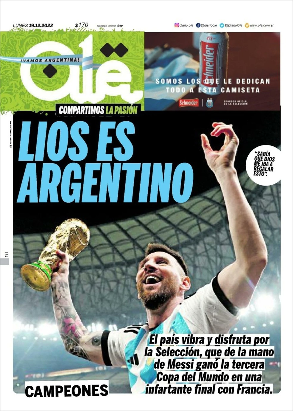 Messi, o maior jogador desde Pelé, mira 2026 Bi com a Argentina