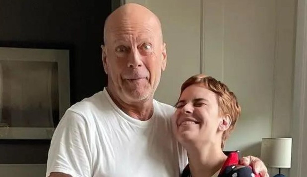 Bruce Willis e a filha Tallulah Willis — Foto: Reprodução/Instagram