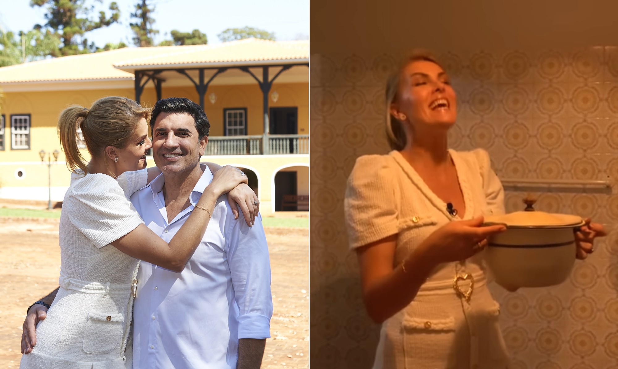 Casa à moda de 'roça' e lotada de pinicos: a fazenda de Ana Hickmann e Edu Guedes, que passa por restauração