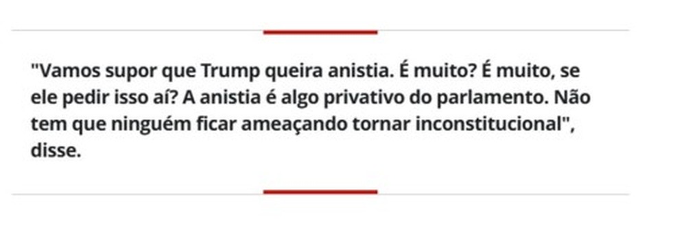 Moraes destacou entrevista de Bolsonaro do dia 17 de julho — Foto: Reprodução